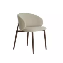 Light&living Eetkamerstoel 57x56x74 cm ALUKO crème+bruin - set van 2