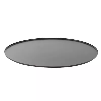 Black outlet round tray