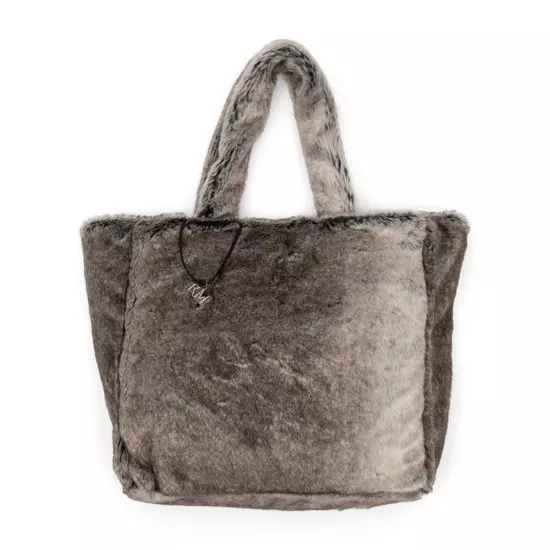 Riviera Maison Fabulous Faux Fur Bag grey