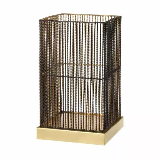 Vast en zeker landinwaarts dek Riverdale Windlicht Ise zwart rechthoek 35 cm