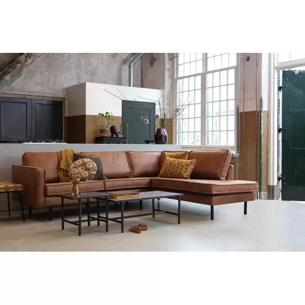 BePureHome Rodeo Hoekbank Rechts Cognac