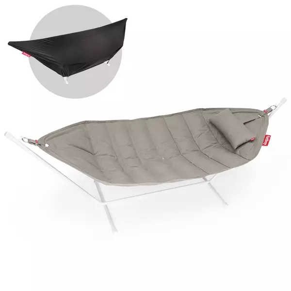 Fatboy Headdemock Superb Deluxe (incl. rack light grey & pillow) Grey Taupe
