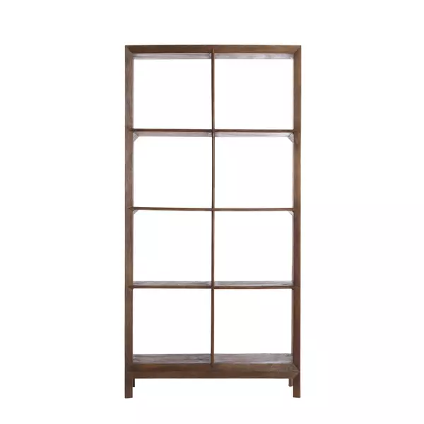 Light&living Kast open 95x35x190 cm SONDRIO hout mat donker bruin