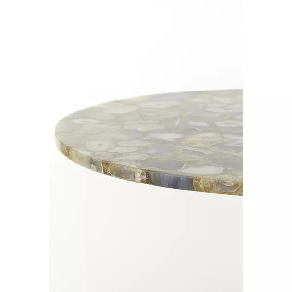 Light&living Salontafel Ø76x36 cm RICKERD geel agaat+antiek brons