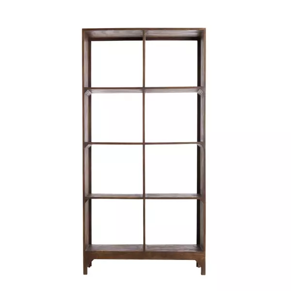 Light&living Kast open 95x35x190 cm SONDRIO hout mat donker bruin