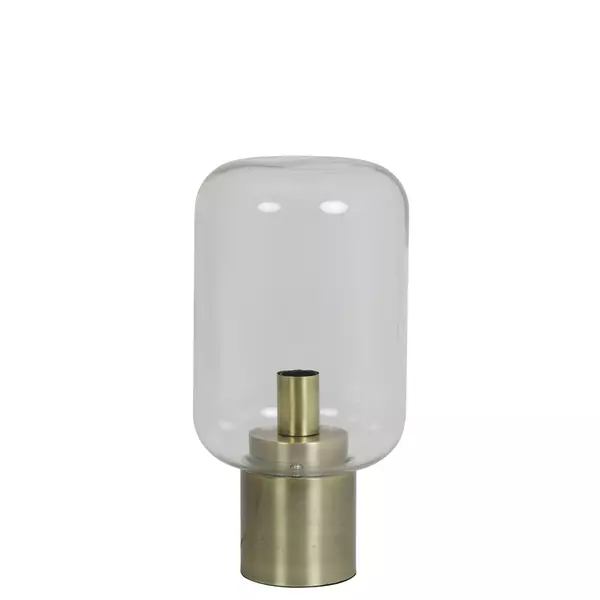 Light&living Tafellamp Ø22x43,5 cm ARTURAN glas helder+brons