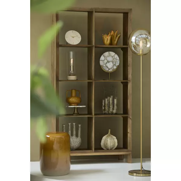 Light&living Kast open 95x35x190 cm SONDRIO hout mat donker bruin