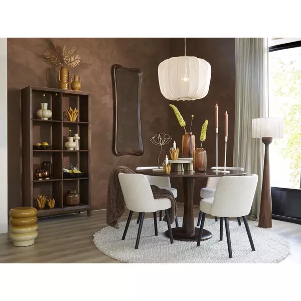 Light&living Kast open 95x35x190 cm SONDRIO hout mat donker bruin