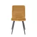 Light&living Eetkamerstoel 50,5x44,5x82 cm OLIVE velvet karamel-zwart