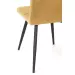 Light&living Eetkamerstoel 50,5x44,5x82 cm OLIVE velvet karamel-zwart