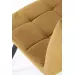 Light&living Eetkamerstoel 50,5x44,5x82 cm OLIVE velvet karamel-zwart