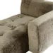 PTMD Quinta Sofa Chaise Longue Right Soft Velvet Moss G