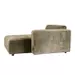 PTMD Quinta Sofa Chaise Longue Right Soft Velvet Moss G