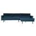 BePureHome Rodeo Chaise Longue Rechts Velvet Blue