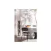 WOOOD Damon Eettafel Betonlook Wit 76xØ100