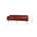 BePureHome Rodeo Bank 3-zits Velvet Chestnut