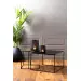 Light&living Bijzettafel S/2 46x46x45+62x62x41 cm LEBU antiek koper+brons