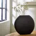 Light&living Vaas deco 49,5x20x45 cm RAYSKIN mat zwart