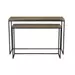 Light&living Side table S/2 max 120x39,5x80 cm CAMASCA zwart+hout