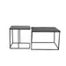 Light&living Bijzettafel S/2 46x46x45+62x62x41 cm LEBU antiek koper+brons