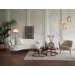 Light&living Bank 221x102x80 cm HAZEL bouclé crème+brons