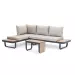SenS-Line Palmos multifunctioneel loungeset - Aluminium & HPL - taupe kussens