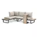 SenS-Line Palmos multifunctioneel loungeset - Aluminium & HPL - taupe kussens