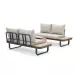 SenS-Line Palmos multifunctioneel loungeset - Aluminium & HPL - taupe kussens