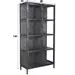 AnLi Style Vitrinekast Rift metal 2 deuren