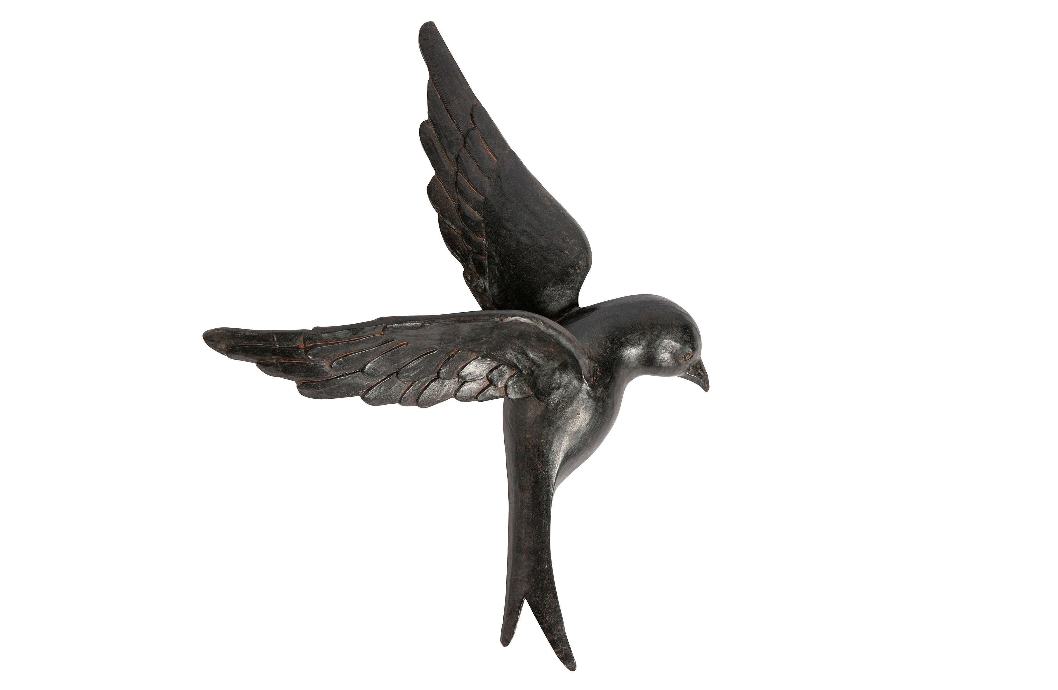 BePureHome Avaler Vogel Xl Wanddeco Hars Zwart