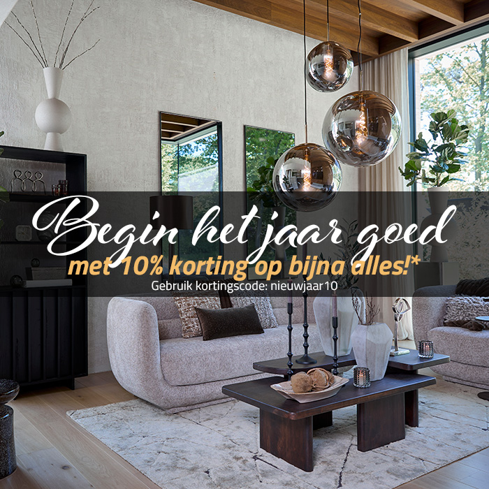 Begin het jaar goed met 10% korting op bijna alles!* 