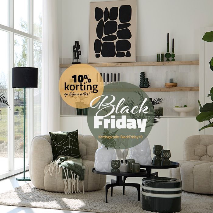 Black Friday bij Intens Wonen – Profiteer van 10% korting op bijna alles!