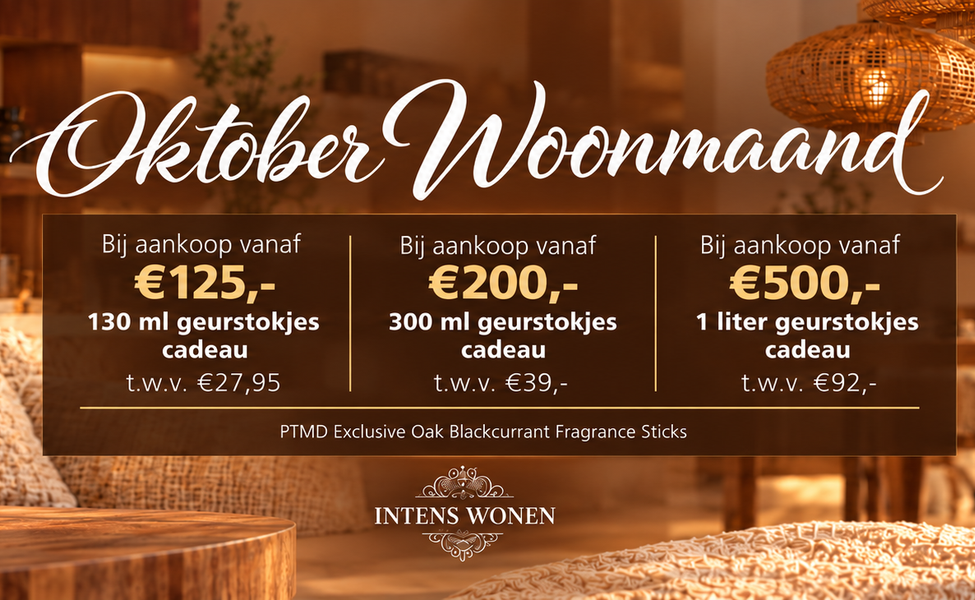 Oktober Woonmaand actie - gratis geurstokjes!