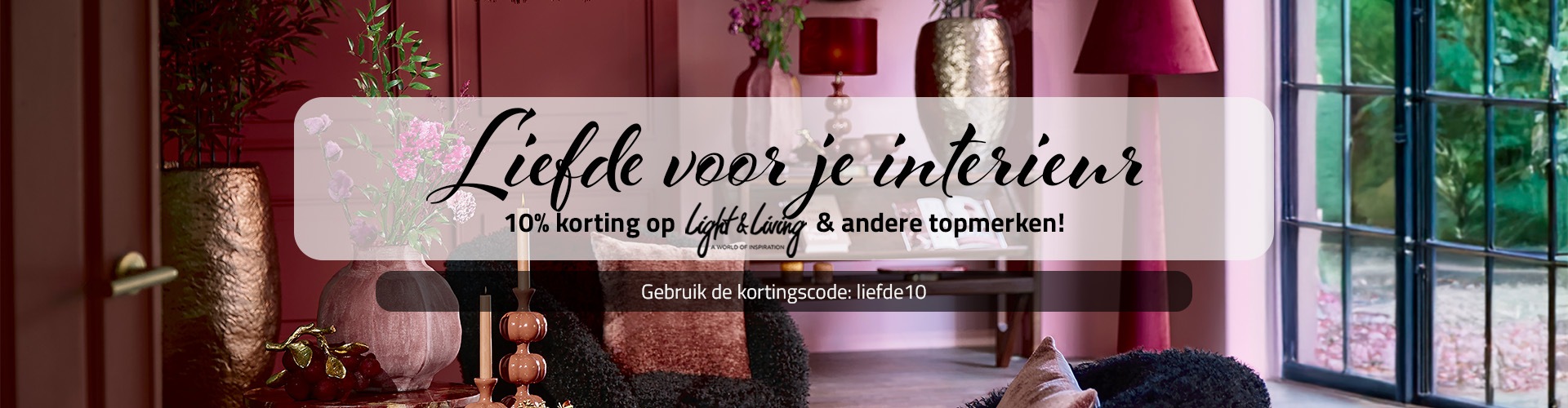 Vier de liefde met 10% korting!