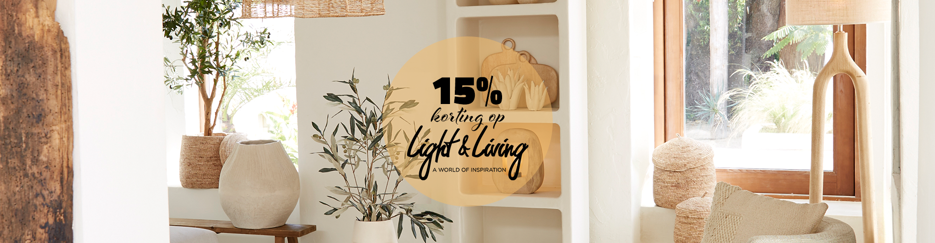 15% korting Light&Living