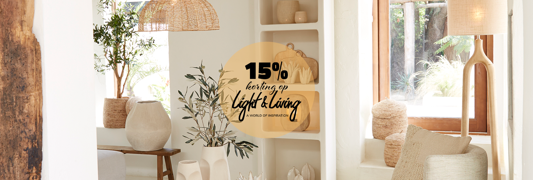 15% korting Light&Living - mobiel