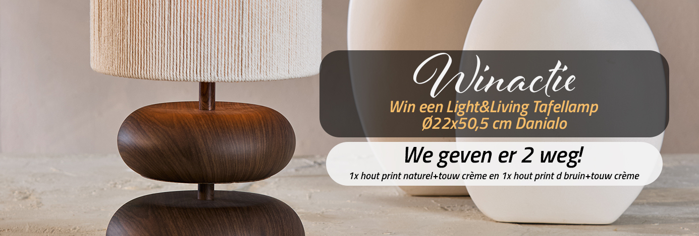 Winactie Light&Living Tafellamp Danialo