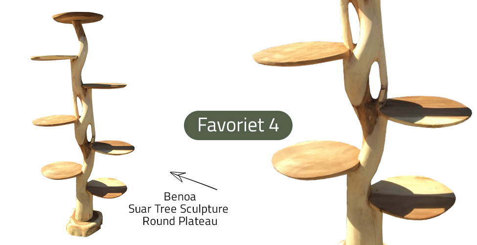 Favoriet 4: Een boomsculptuur met plateaus