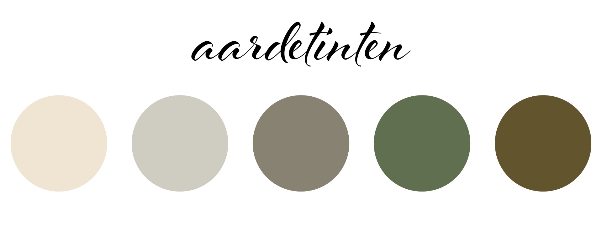 kleuren palette aarde tinten