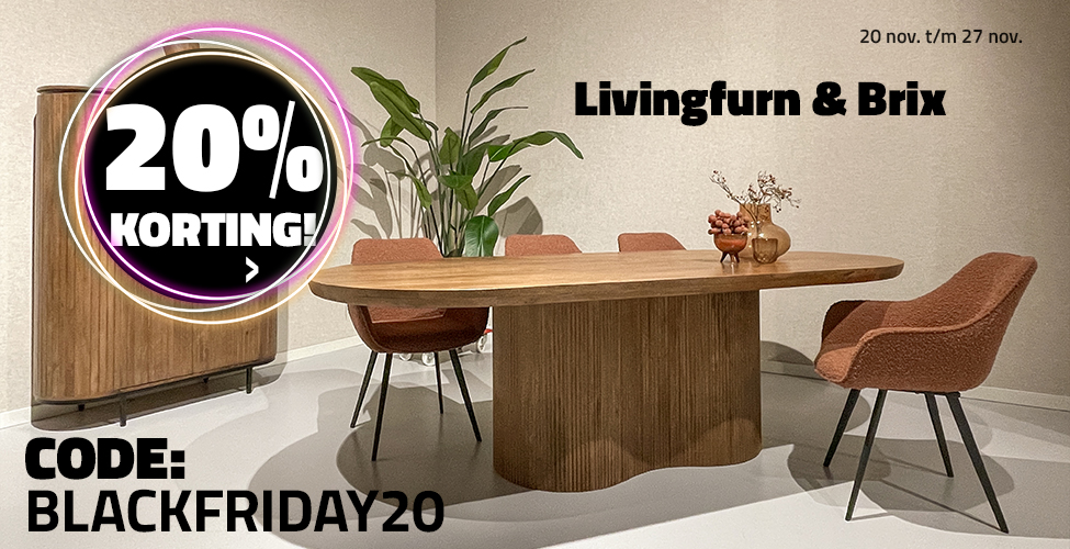 20% korting op Livingfurn en Brix