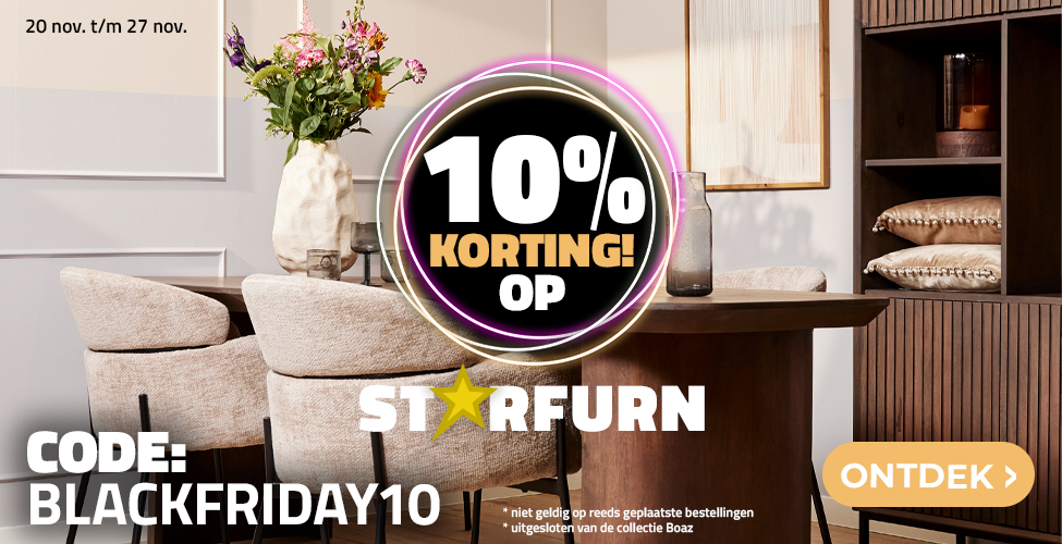 10% korting op Starfurn Black Friday